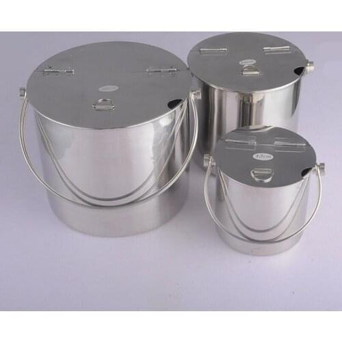 Ice bucket Thickened stainless steel sugar bucket with handle portable ice bucket