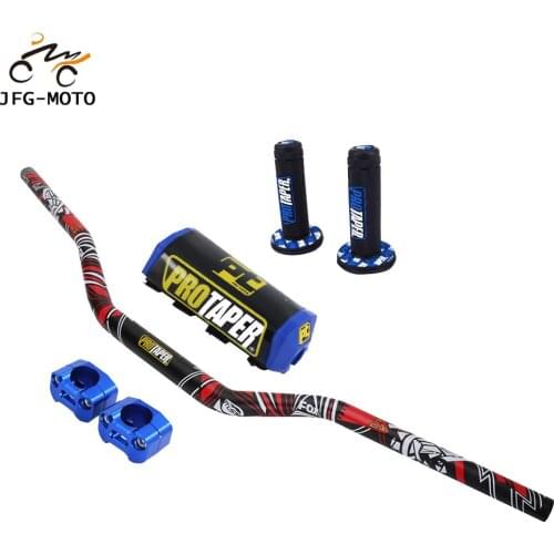 1 1/8" Handlebar CNC 28mm Clamp Handle Fat Bar Pad Grip For YAMAHA YZ WR 125 250 450 426 YZ250F YZ450F WR125 WR250 PRO