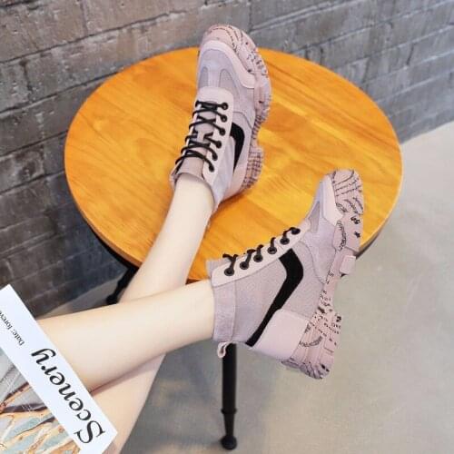 QWEDF 2019 Women Sneakers Autumn Fashion Casual Shoes Woman Comfortable Breathable Platform Sneakers Chaussure Femme X10-90