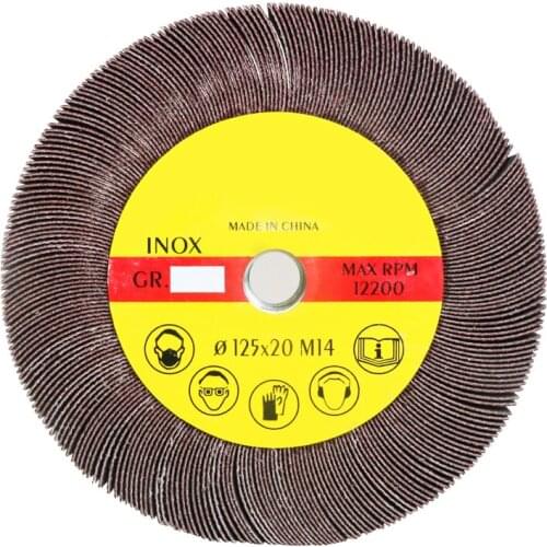 1Pc 5 Inch Flap Wheels 125xM14 sandpaper Grinding Wheels Sanding Disc polishing of Metal Wood