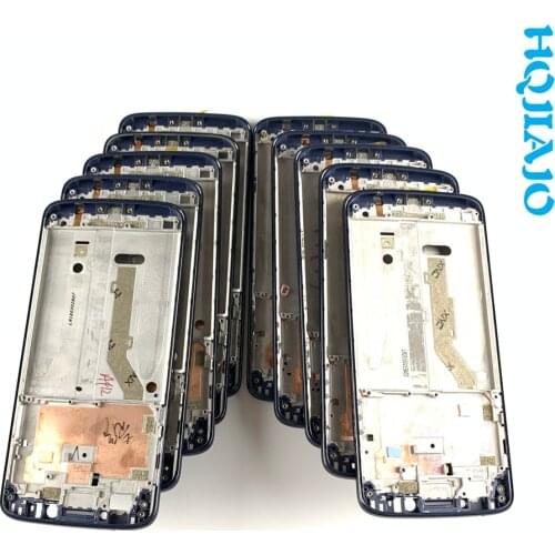 10PCS Frame For MOTO G6 G7 G7 G8 G9 PLus play Middle Frame Midplate Bezel Chassis Housing Parts only frame No LCD