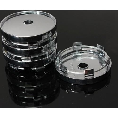 4x 60mm Car Alloy Wheel Center Hub Caps Sticker Tyre Trims For Golf BMW Audi