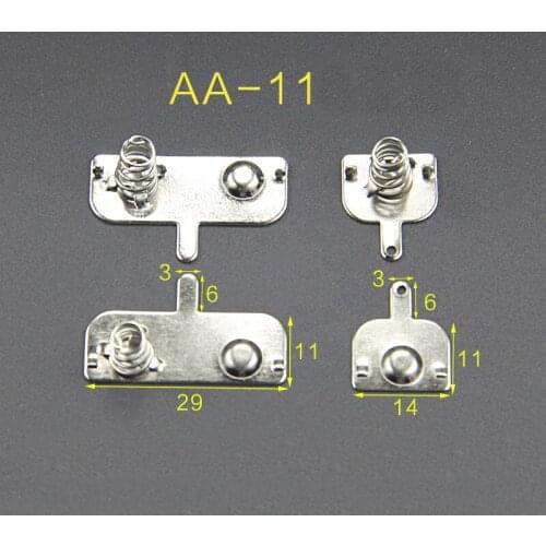 Battery Case AA Positive and Negative Monopole Battery Flake Hardware Spring Contact Sheet 100set