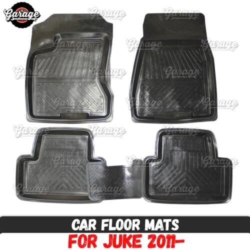 Car floor mats for case for Nissan Juke 2011- rubber 1 set / 4 pcs or 2 pcs accessories protect of carpet decoration