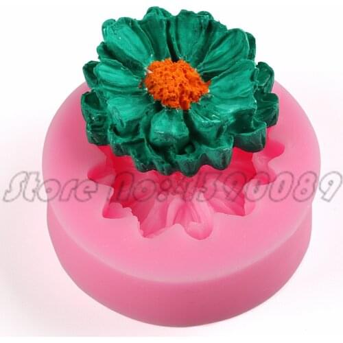 Flower Silicone Molds Soap Making For Embossed Sugar Arts Flower DIY Wedding Decor Candle Wax-Resin Handmade Soap form
