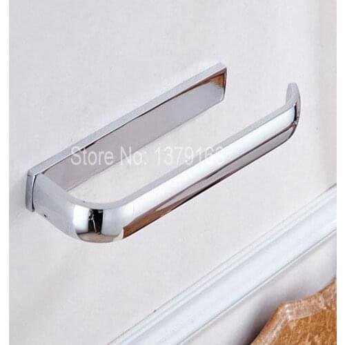 Wall Mount Polished Chrome Bathroom Towel Single Bar Rail Rack Holder Bathroom Fitting Accessory aba834