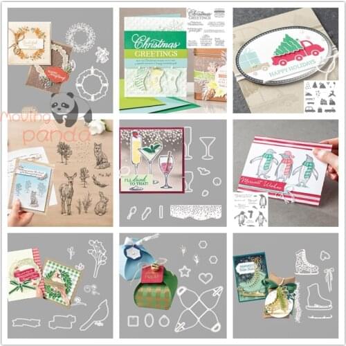 2021 New Metal Cutting Die And Stamp Sets Template For DIY Scrapbooking Photo Album Embossing Decoration Craft Knife Die Fustell