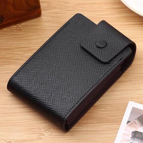 NEW Multi-position Organ Card Holder Unisex Leather Wallet Credit Card Holder Name Cards Case Pocket Organizer Coin Wallet