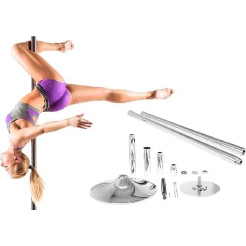 45mm Removable Stripper Pole Home Dance 360 Spin Dance Training Pole Portable Fitness Dance Sport Exercise Pole Kit Easy Install