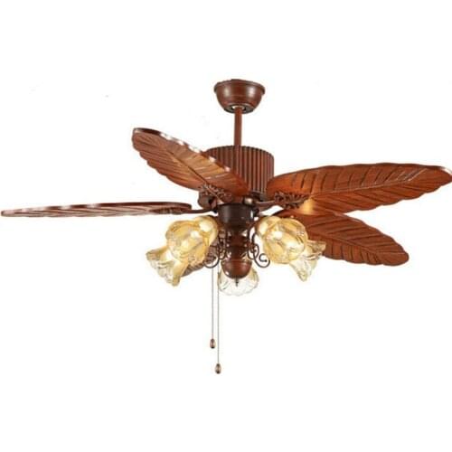 Ceiling Fan HUGE Leaf Blades with Five Light Kits PULL CHAIN CONTROL Outdoor Ceiling Fans Light Hunter Ceiling Fans