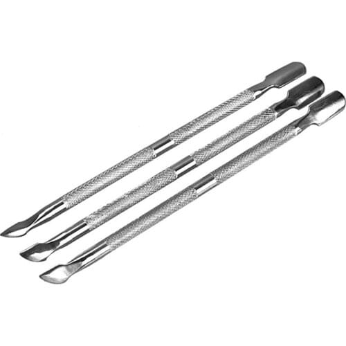 1/3PCS Nail File Cuticle Remover Manicure Trimmer Cuticle Pusher Stainless Steel Nails Grinding Rod Manicure Pedicure Scrub Tool