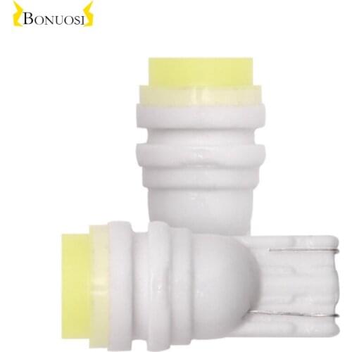 10pcs T10 W5W LED Bulbs Ceramic waterproof 194 168 Car Interior Lights Wedge Door Instrument Side Plate Light Auto Lamp