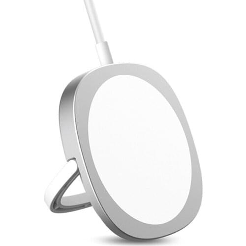 15W Wireless Charger Magnetic Charging Compatible with iPhone 12, with Ring Stand Quick Charger Adapter
