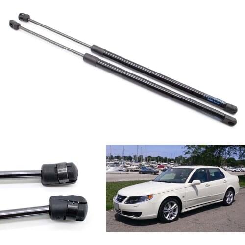 2pcs Auto Bonnet Hood Gas Struts Shock Struts Lift Supports for Saab 9-5 YS3E Wagon Sedan 1998-1999 2010 76.3 cm