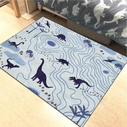 3D Dinosaur Family Area Rugs Cartoon Jurassic Animals Kids Play Non Slip Mat Child Room Living Dropshipping For Bedroom Carpets