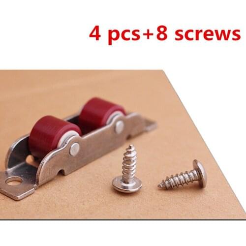 4pcs window/door rollers/pulley , Stainless steel,Sliding window pulley,Hardware accessories Window Hardware with screws