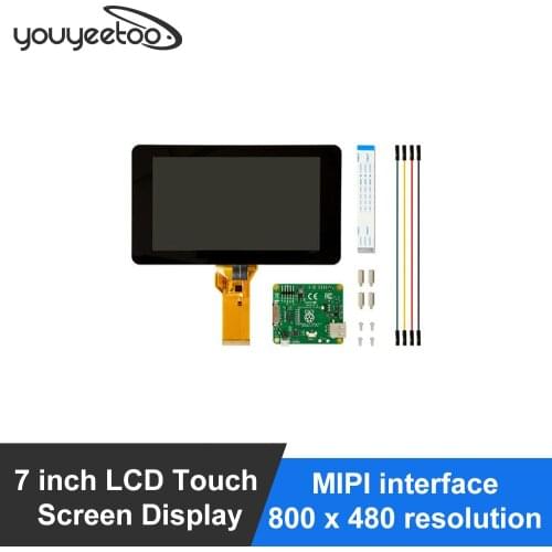 Touchscreen 7 inch LCD Touch Screen Display Module for Raspberry Pi & Tinker board ,MIPI interface, 800 x 480 resolution