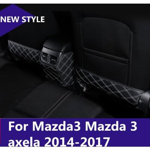 Car Styling Auto Interior Seat Protector Protection Pad Sticker Anti-kick Mat car styling For Mazda3 Mazda 3 axela 2014-2017