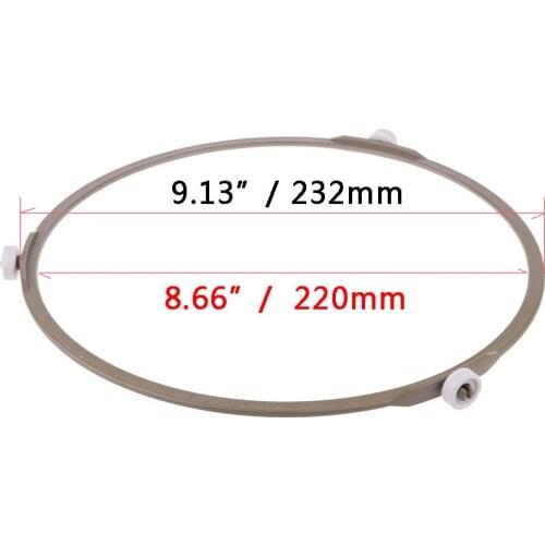 Diameter 232mm Microwave Oven Glass Round Tray Shaped Parts Rotating Ring Roller Support Turntable Ring Microwave Oven Parts