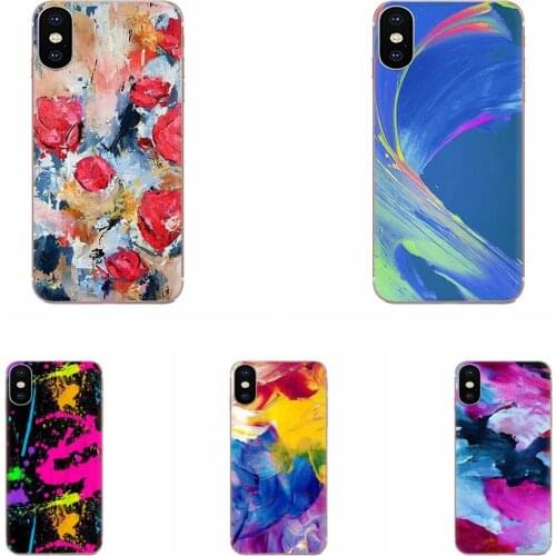 Diy Luxury Phone Case Watercolor Color Graffiti For iPhone 11 Pro Max Plus Pro X XS Max XR 8 7 6S SE 4S 5 5C 5S SE 2020
