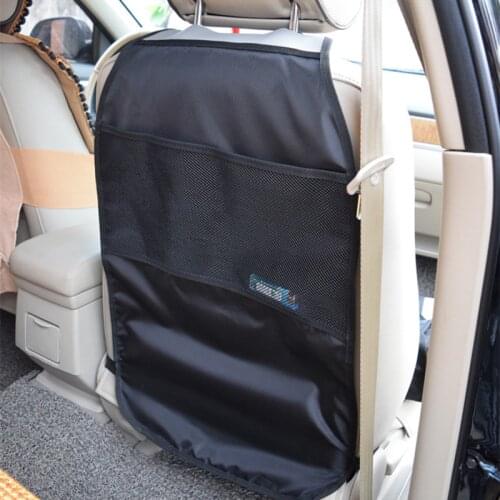 Car Seat Back Anti Kicking Pad for Children Car Rear Seat Back Scuff Dirty Protection Cover for Kids car Storage Bag Organizer