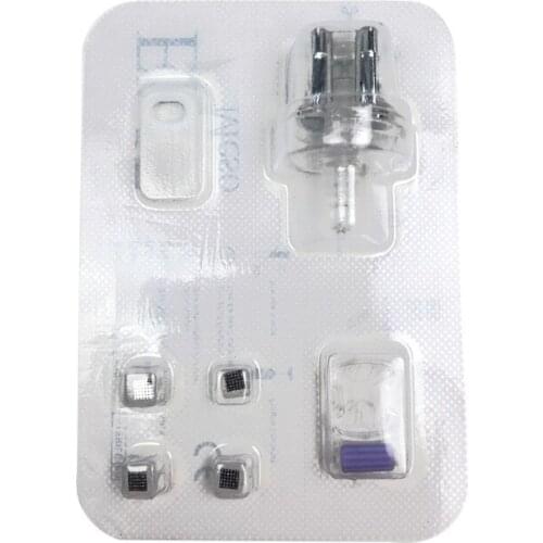 EMS Monocrystalline Silicon Chip Replacement Head 1 set for Injector mesotherapy gun Needle Free injection moisturizing mesogun