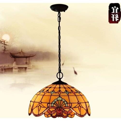 European Baroque Single Head Iron Chandelier Lamp Balcony Bedroom Living Room Warm Vintage Chandeliers 1609c luminaire suspendu