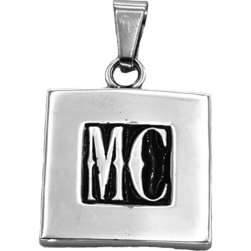 FANSSTEEL customized 2 Initials block Letters Alphabet Pendant monogram Name persionalized gift