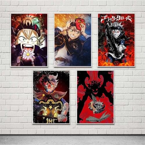 Canvas Poster Fight Boy Fire Angry Modern Anime Japan Home Decor Prints Painting Wall Artwork Modular Picture For Living Room