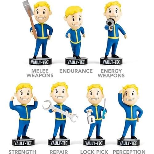 Fallout 4 Vault Boy Gaming Heads fallout 4 toys Bobbleheads PVC Action Figure toy For Kid birthday gift DOLL brinqudoes