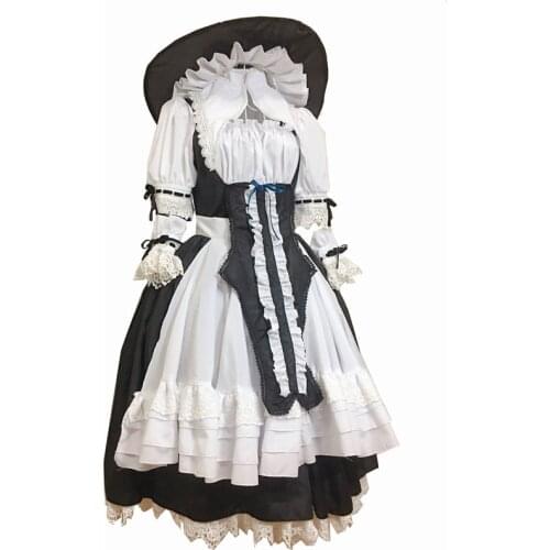 TouHou Project Kirisame Marisa CuriositiesofLotusAsia Cosplay Costume,Size customizable,Halloween Performance