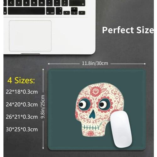 Mexican Dia De Los Muertos Day Of The Dead Mouse Pad DIY Print Cushion Skull Mexico Day Of The Dead Did De Los