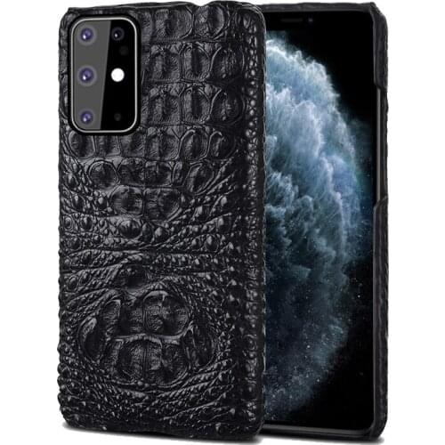 LANGSIDI Leather case For Samsung s20 plus S21 ultra A51 a71 s10e s10 Original Crocodile cover For Galaxy Note 20 ultra 10 plus