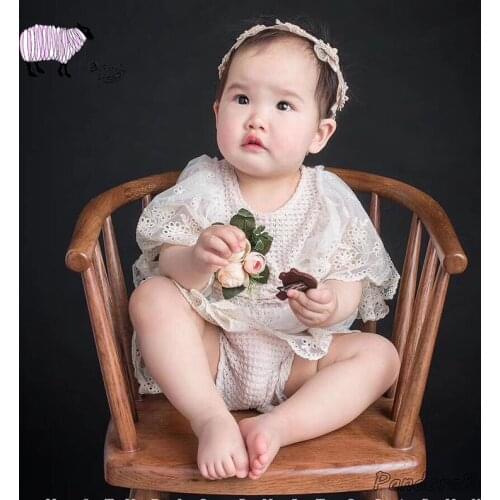 Infant Little Baby Girl Photo Shoot Lace Outfits Newborn Photography Props Clothes 1 Years Birthday Gift Baby fotoshooting Dress