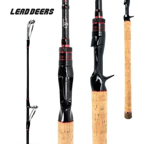 Leaddeers Ultra Light Carbon Fishing Rod 2.1M Casting Rod H/XH Power perigee baitcasting Lure Fishing Rod 10g-30g 2 section
