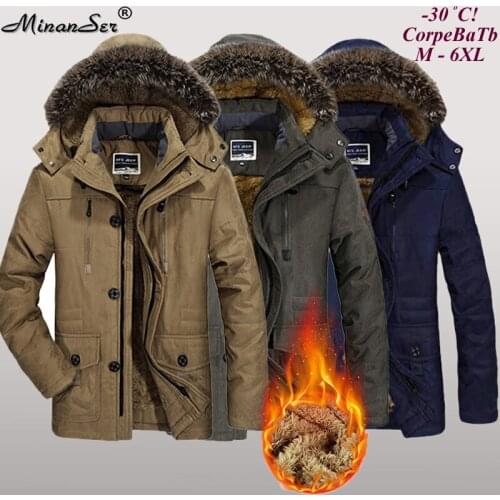 MinanSer Men's Parkas