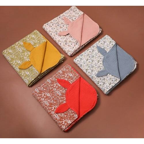 Newborn Fashion Cotton Soft Baby Blankets Muslin Swaddle Blanket for Newborn Warm Girl and Boy Baby Bath Towel