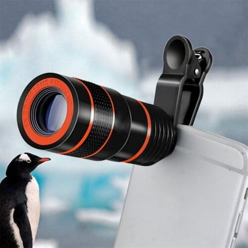 Phone Camera Lens 12X Zoom for Smartphone 2 in 1 HD Dual Focus Monocular