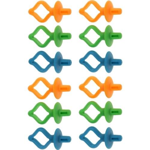 Set of 12 Bobbin Holder for Thread Spools – Stack Bobbins on Spool Tops – Snug Fit for Embroidery, Quilting & Sewing Thread