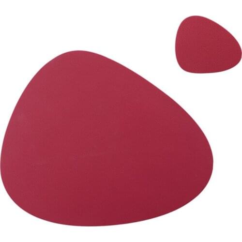 4 PCS Placemats for Table Waterproof Non-Slip Insulation Silicone Place Mat Set Nordic Style Christmas Coaster Cup Mat