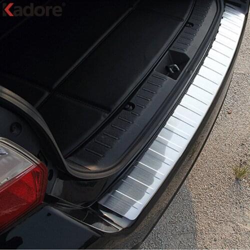 Stainless Steel Rear Trunk Bumper Cover Trim For Subaru XV Impreza Hatchback 2012 2013 Tail Door Sill Plate Guard Car Styling