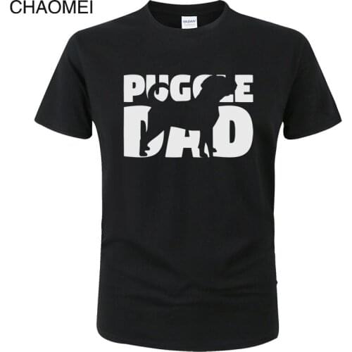 2019 New Puggle Dad T Shirt Puggle Gift Father Dog Dad Tee T-Shirt Men Summer Cotton Short Sleeve Tops Unisex Clothes C39
