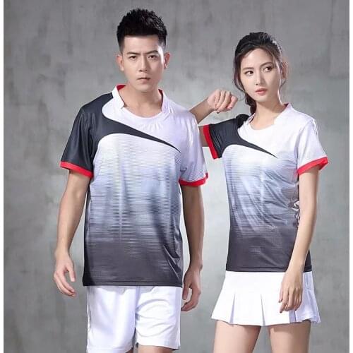 New Badminton shirt Women Men short sleeve Sportswear outdoor Running sports workout clothing badminton t-shirt tees tops