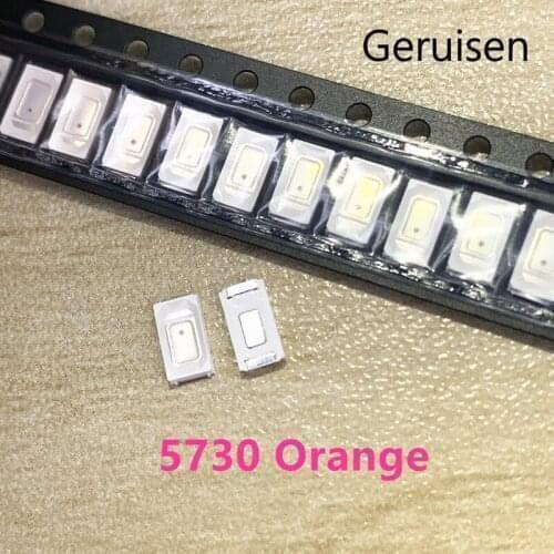 Orange/amber 5630 5730 Smd Lamps for Led Light String Ultra Bright Diode 600-610nm Surface Mount Diodes/200PCS