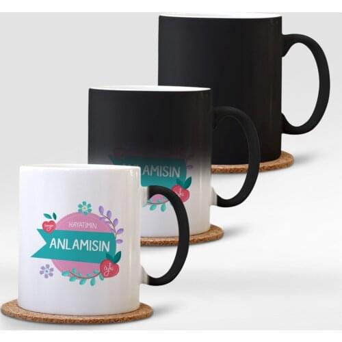 Personalized My Life Anlamısın Magic Mug cup