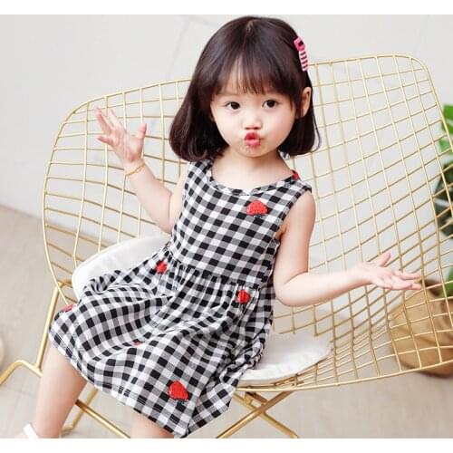 Children Princess Vest Dress Cotton Infantile Baby Girl Cotton Sleeveless A-Line Dresses Casual Clothing Mini Princess Clothes