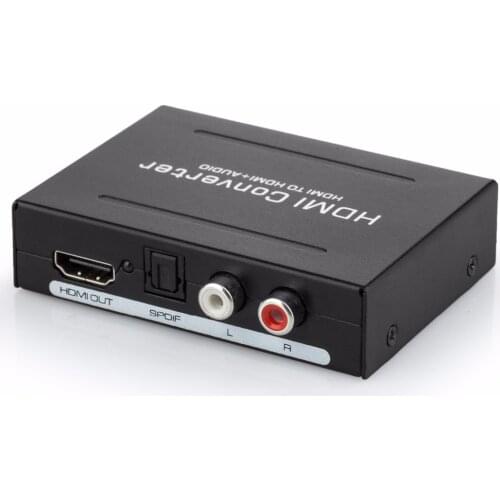 4K HDMI Audio Extractor Converter HDMI to HDMI Optical Toslink SPDIF +RCA L/R Stereo Analog 5.1 HDMI Spdif Splitter
