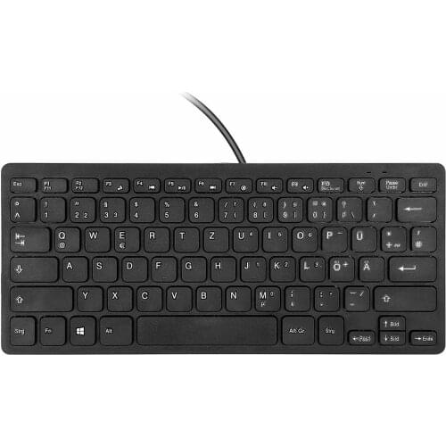 Mini Wired Keyboard Russian French German Keyboard 78 Keys PC keypad Ergonomic Office Computer Keyboard For PC Laptop клавиатура