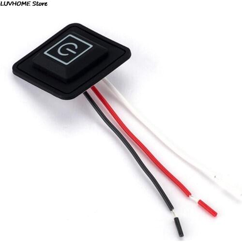 3.7~12V Heated Vest Pants Gloves Electirc Heating Waistband DIY Temperature Controller Rheostat Switch Silicone Button Switch