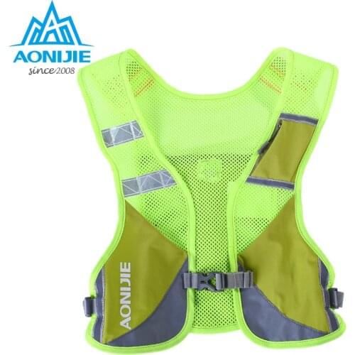 AONIJIE 3L Running Night Reflective Vest Running Cycling Marathon Backpack Hiking Bag Outdoor With 2 Pcs 250ml Water Bottles